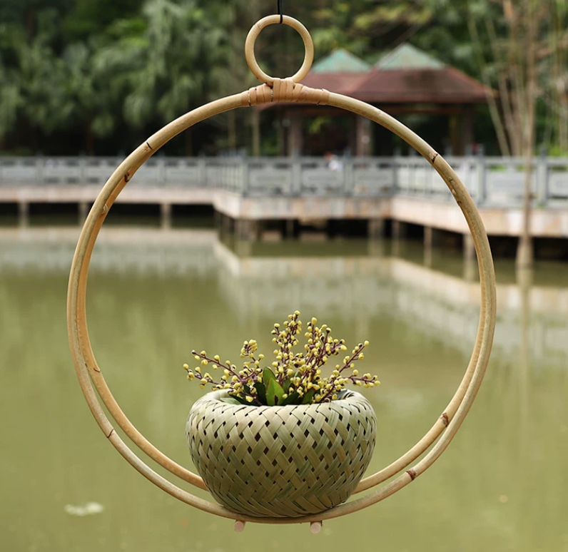 Bring Natural Texture and Artisanal Charm to Your Home with this Nest-Inspired Hanging Basket