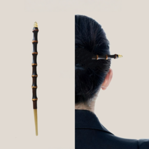 Elegant and Versatile Hair Accessory with Natural Variations and Sculptural Design