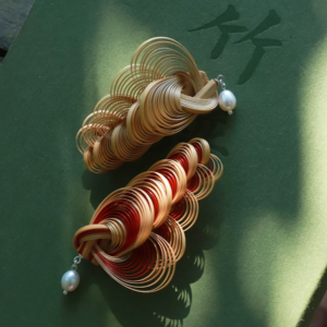 Elegant and Lightweight Handmade Earrings Inspired by Ocean Waves