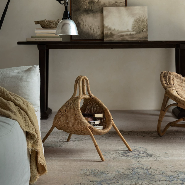 A Stylish Storage Solution for Magazines, Throws, and Everyday Essentials