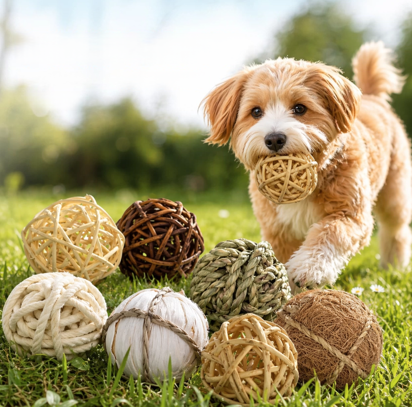 A Natural Chewing and Enrichment Toy Designed to Relieve Boredom and Encourage Healthy Play