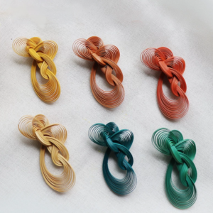 Handwoven Bamboo Brooch – Artisan Statement Pin with Traditional Bamboo Craftsmanship
