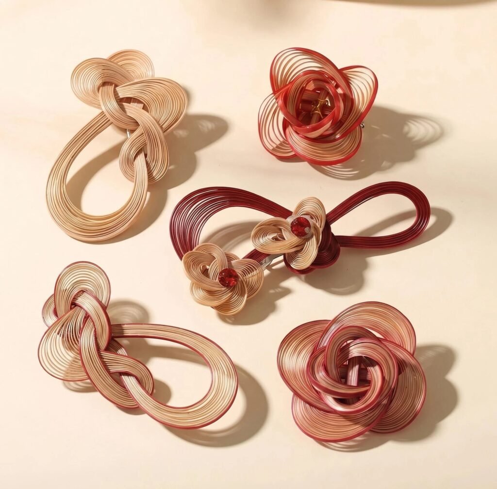 Handwoven Flower Brooch Collection