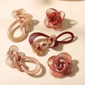 Handwoven Flower Brooch Collection