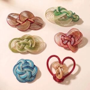 Handwoven Chinese Knot Brooch Collection | Handmade Traditional Knot Pins