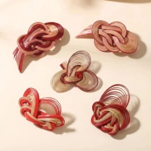 Chinese Blessing Brooch Collection | Handwoven Lucky Charm Pins Inspired by Oriental Culture