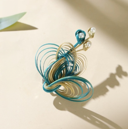 Botanical Brooch Collection | Handwoven Nature Inspired Plant & Floral Pins - Image 4